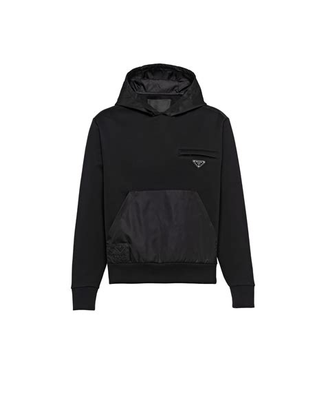 prada nylon wrap hoodie